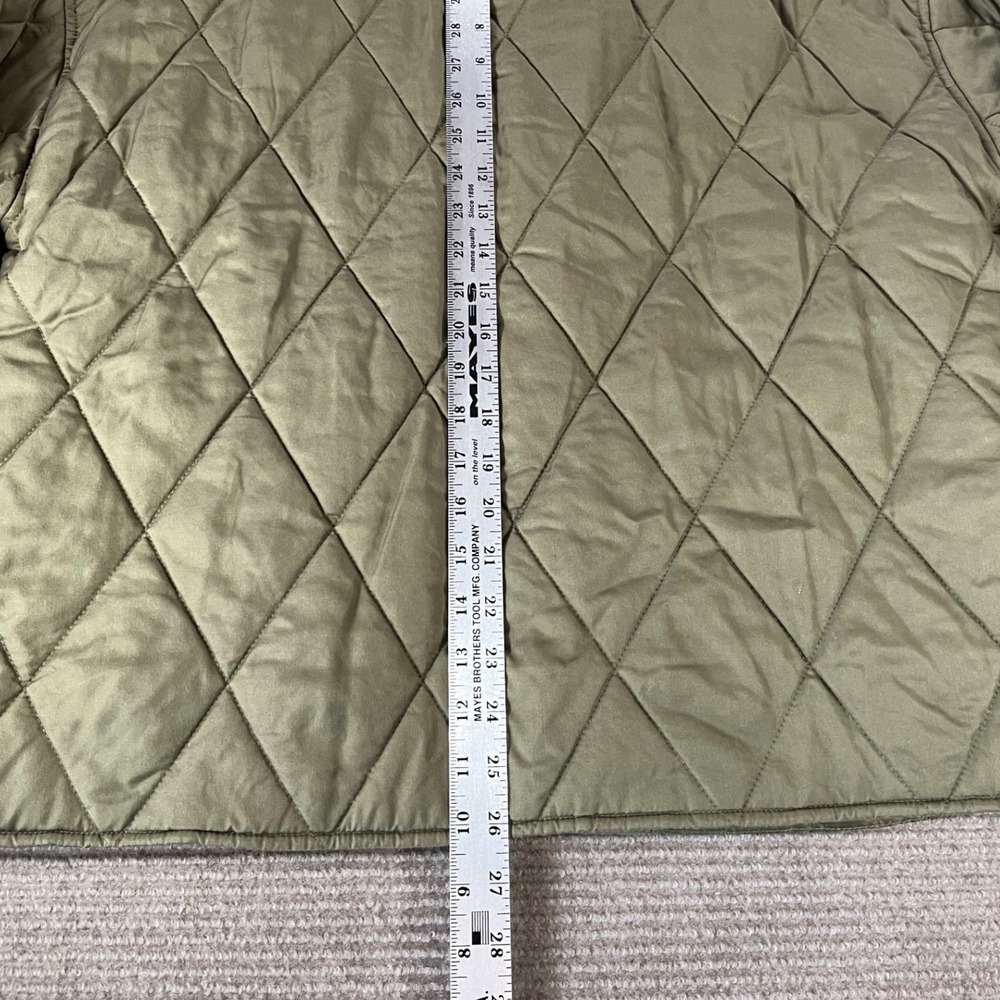 Social Standard by Sanctuary Olive Green Quilted Snap Front Jacket XXL XJ9190E1S - Picture 6 of 10